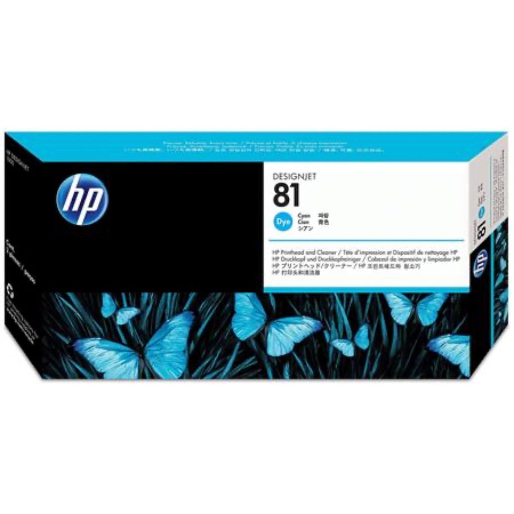 HP 81 Cyan Cyan Printhead and Cleaner C4951A