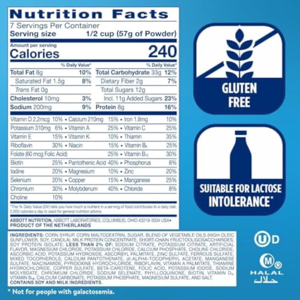 Ensure Original Nutrition Powder, Vanilla Flavor - 14.1oz Cans - 6 Pack