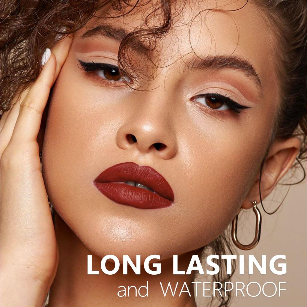 HANLADY Berry Pink Red Lipstick 3Pc Long Lasting Lipsticks, Pigmented Smudgeproof , A66/44/12