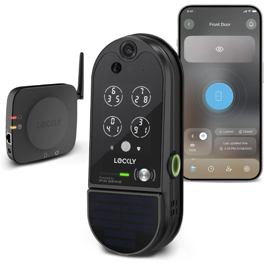 Lockly Vision Elite Video Smart Lock with Camera, Smart Wi-Fi Deadbolt for Front Door