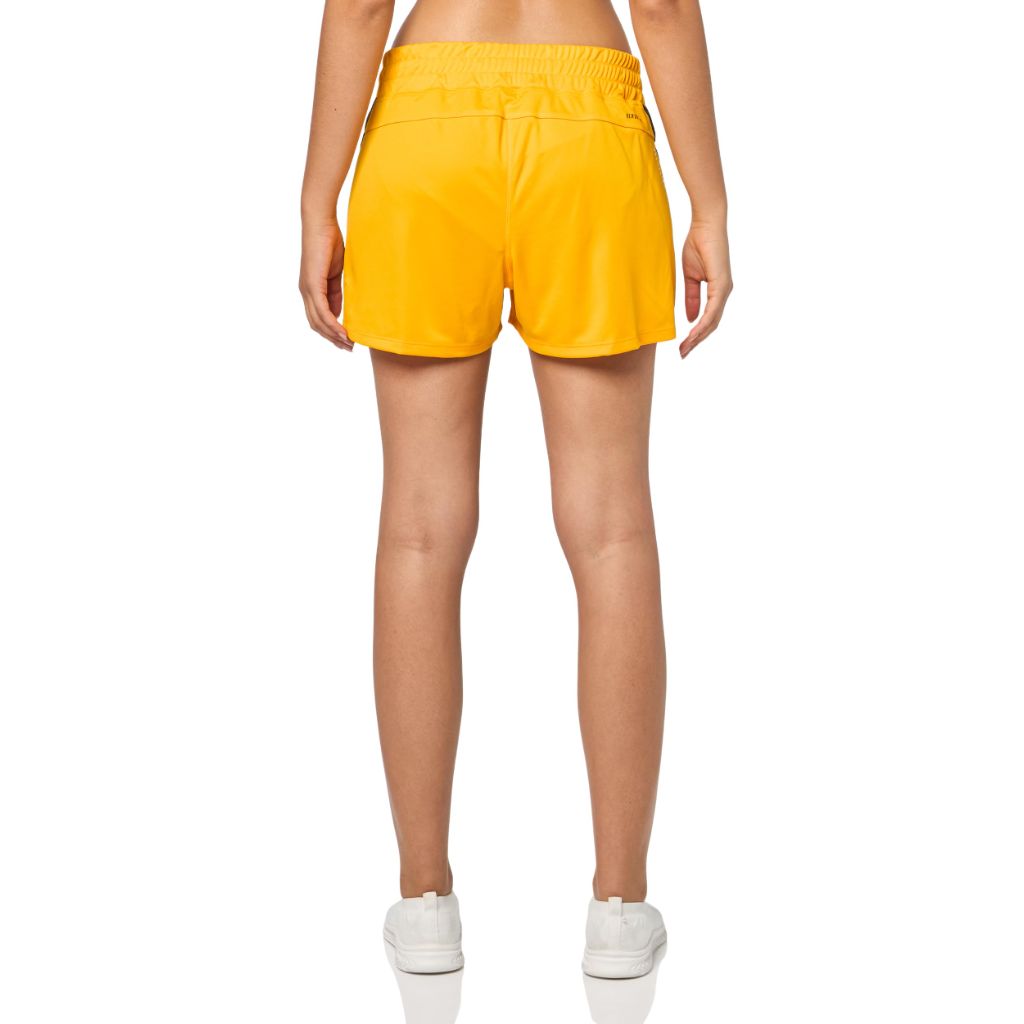 SZ M3" Adidas Women's D4T Woven Grambling State Universtiy Training Shorts, Team Collegiate Gold/Black