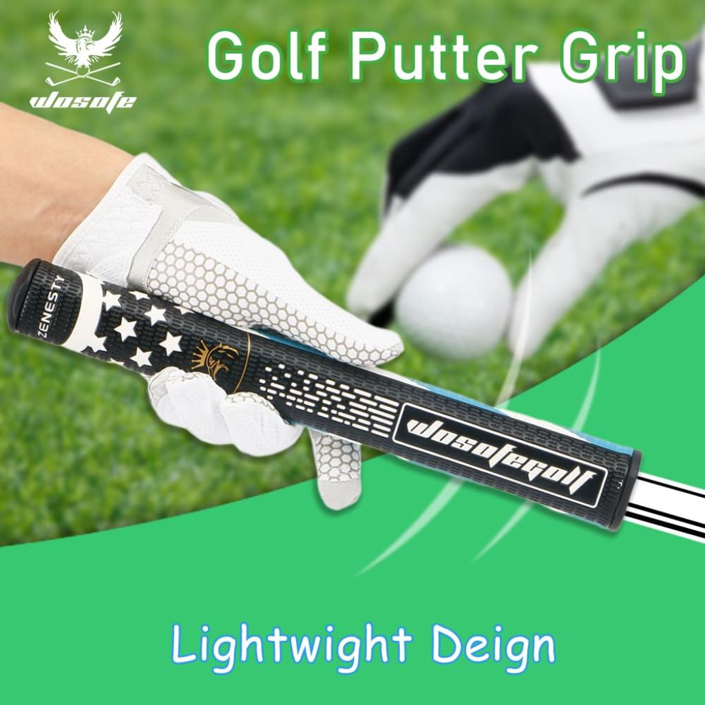 Men Women 60g Anti-Slip Golf Putter GripsMidsize Lightweight, Weather Comfortable Advanced Texture Control Stroke Golf Grips Enhancement Soft Tacky Superior Traction 3-Styles