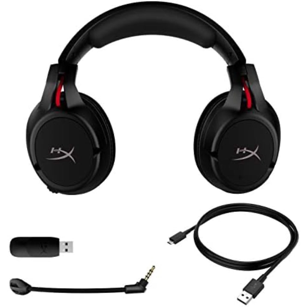 HyperX Cloud Flight Wireless Gaming Headset with Detachable Noise Cancelling Microphone for PC, PS4, & PS5 - Red
