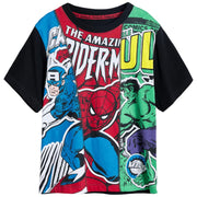 Marvel Black T-Shirt, Size 3/4
