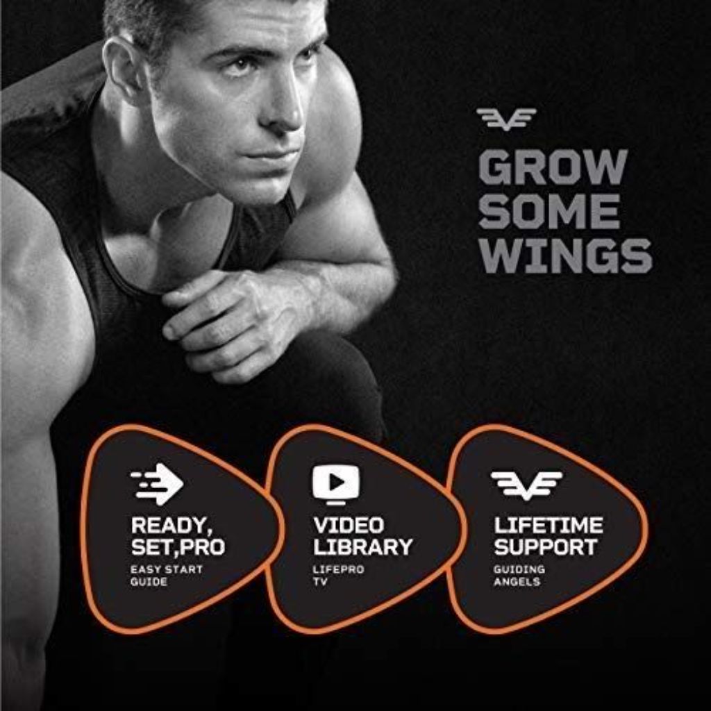 LifePro Percussion Massage Gun for Athletes, Deep Tissue Muscle Massager with 8 Heads & 5 Speeds - Black