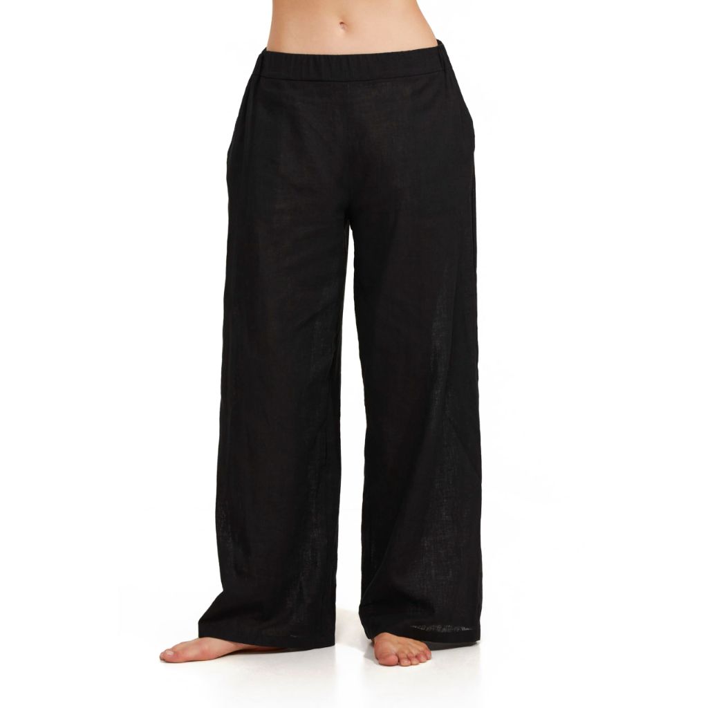 Gottex Women's Standard Luma Elastic Waist Long Pant, Black - size M