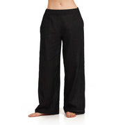 Gottex Women's Standard Luma Elastic Waist Long Pant, Black - size M