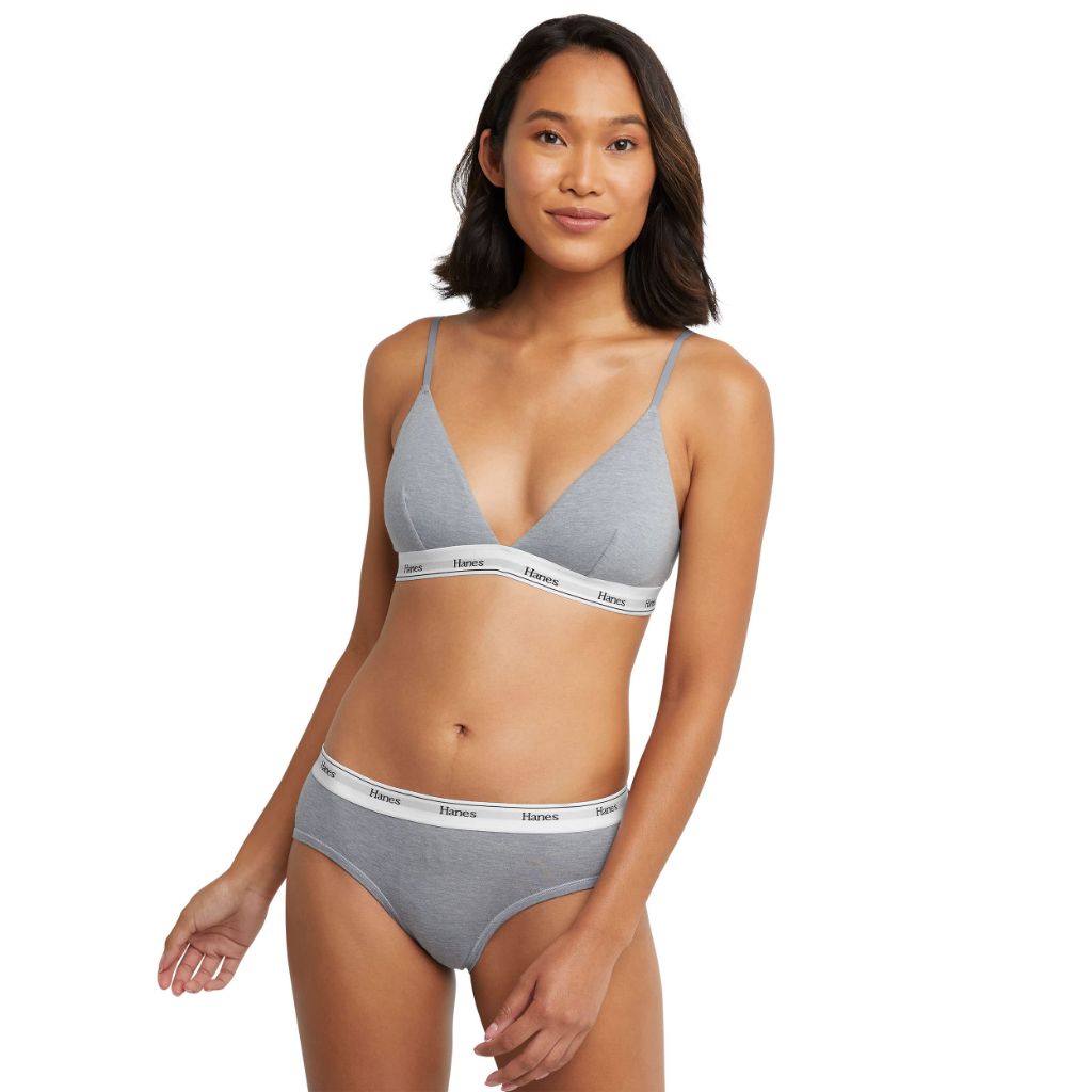 SZ 7/L Hanes Originals Women's Underwear, Stretch-Cotton Women's Hipster Panties, Basic Assorted Colors, 6-Pack