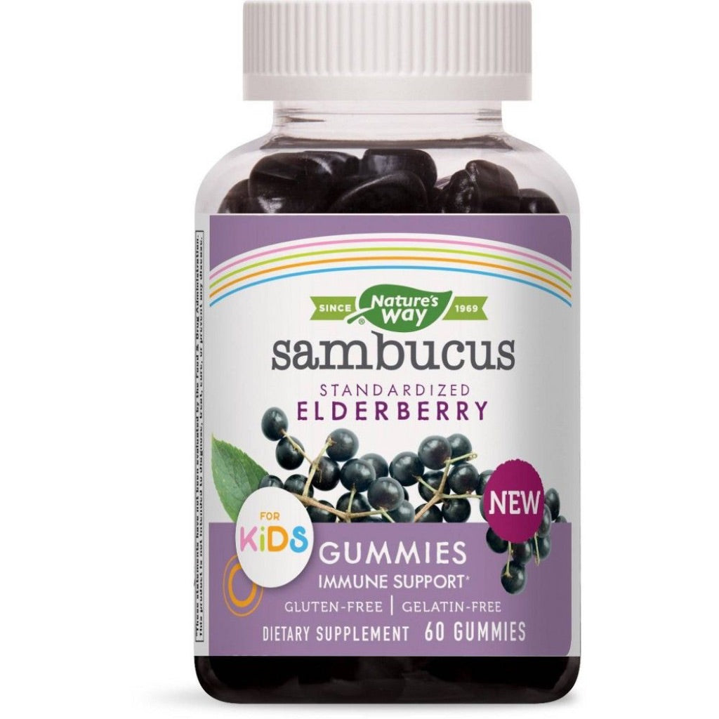 Natures Way Sambucus Elderberry Gummies for Kids 60 Gummies