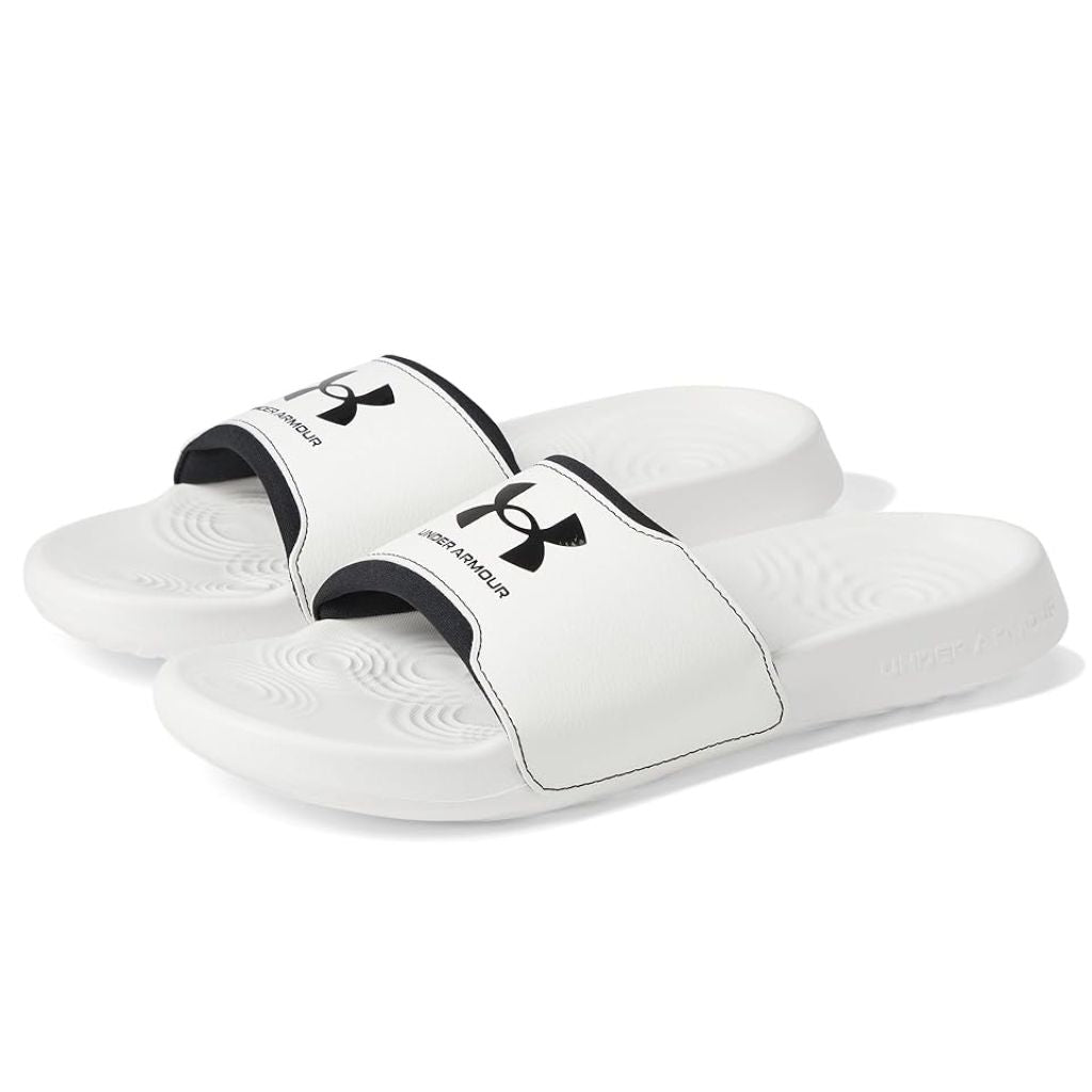 Under Armour Ignite Select Slides Men's Sandals, Size: 12, White Black