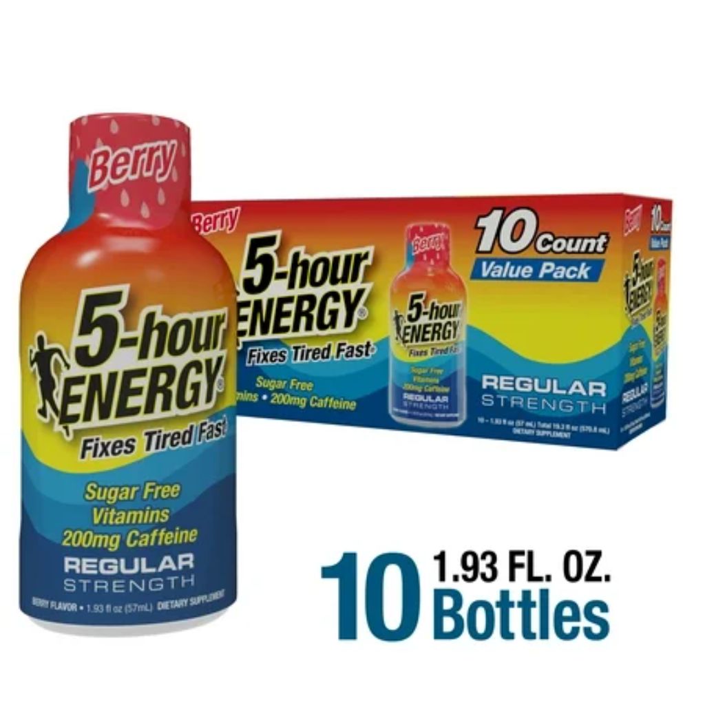 5 Hour Energy Shot Regular Strength - Berry - 1.93 fl oz/10pk