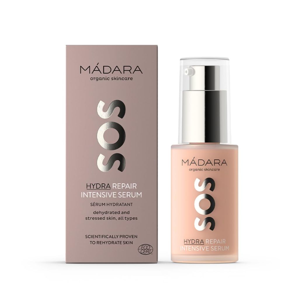 Madara Organic Skincare | SOS Hydra Repair Intensive Face Serum, 1 oz