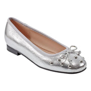 Marc Fisher Women's Tempts Flat, Silver 040, 5.5
