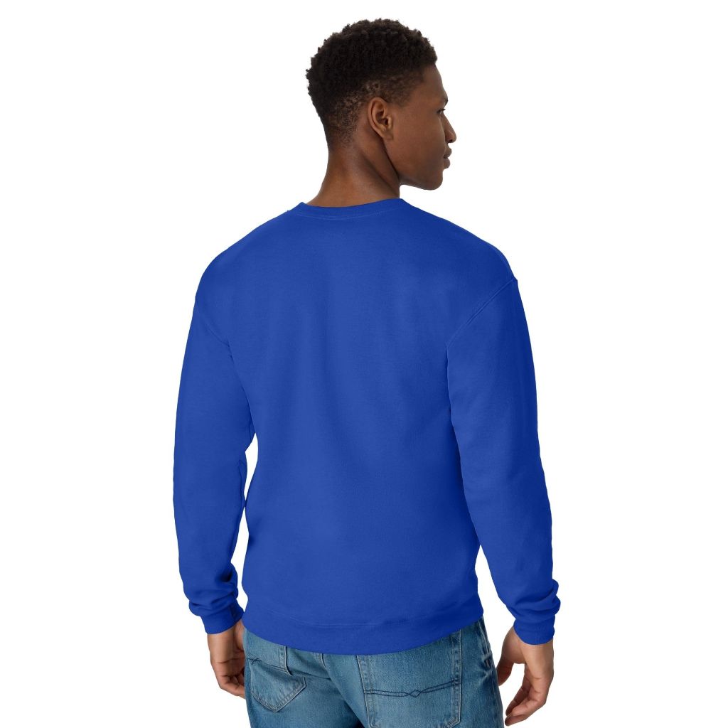 Hanes Men's EcoSmart Sweatshirt, Deep Royal, XL