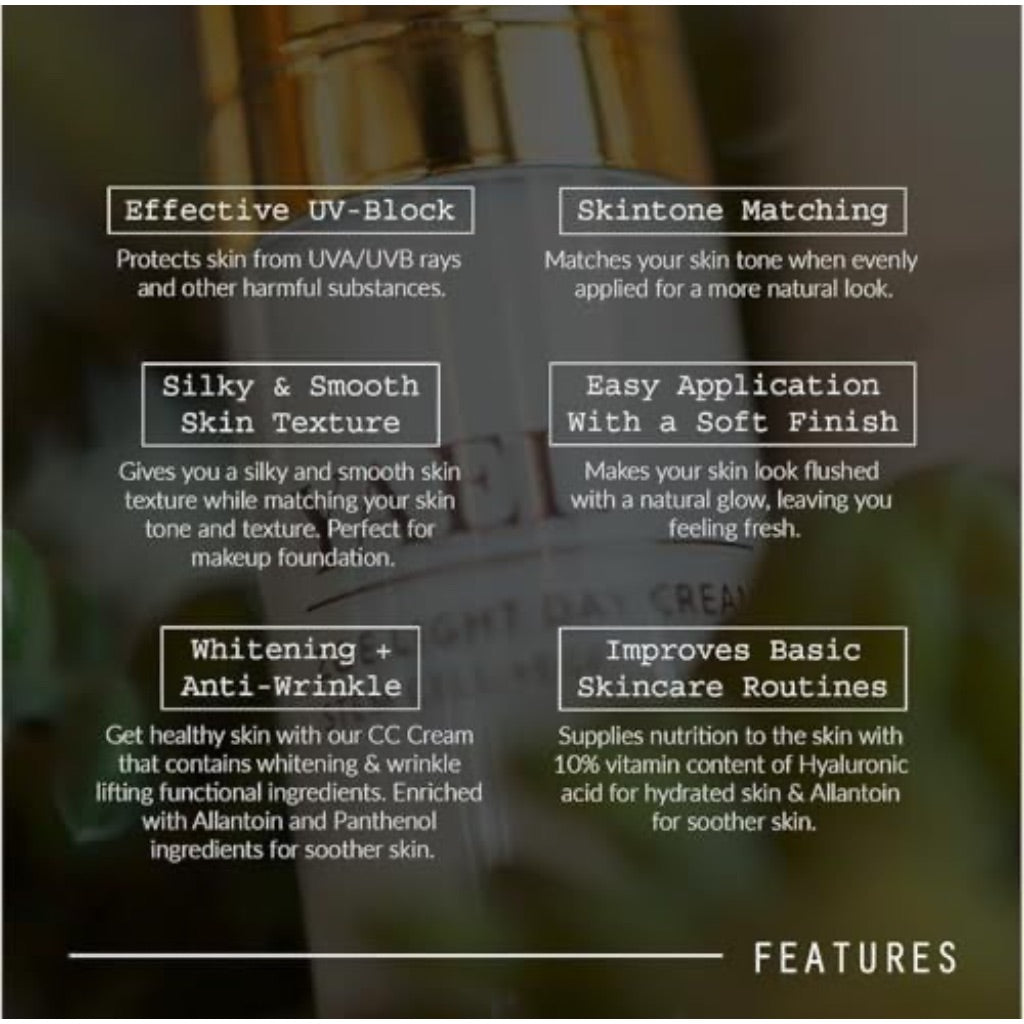 ZOE Light Day Cream + EGF for All Skin Types with Isreal Desert Rose Stem Cells CICA Complex