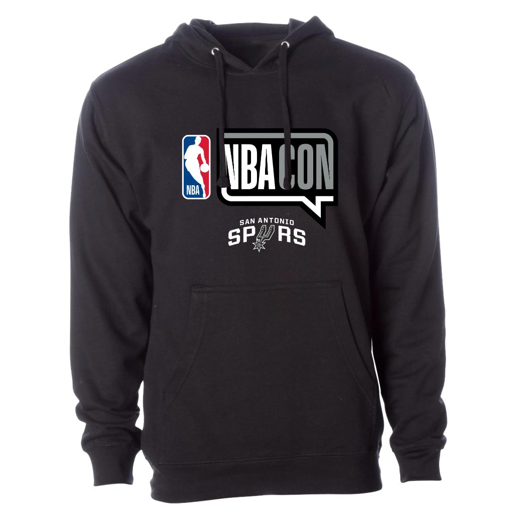SZ L, NBA Con Team Hoodie, San Antonio Spurs | Black