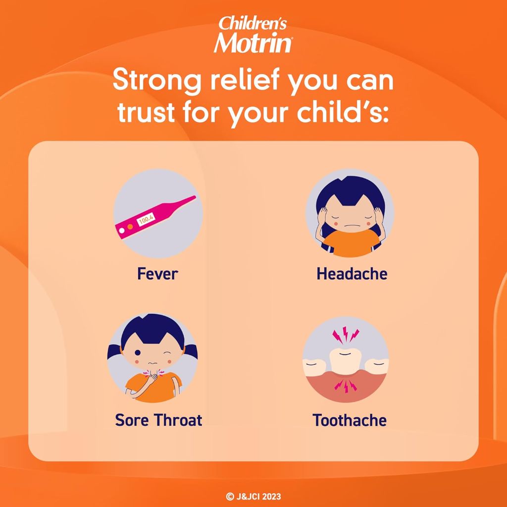 Children's Motrin Dye-Free Ibuprofen Chewable Tablets - Grape, 24ct (2 Pack)