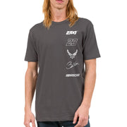 NASCAR - Bubba Wallace Driver Sponsors Stacked Logo - Adult Sports Fan Short Sleeve Tee, Small