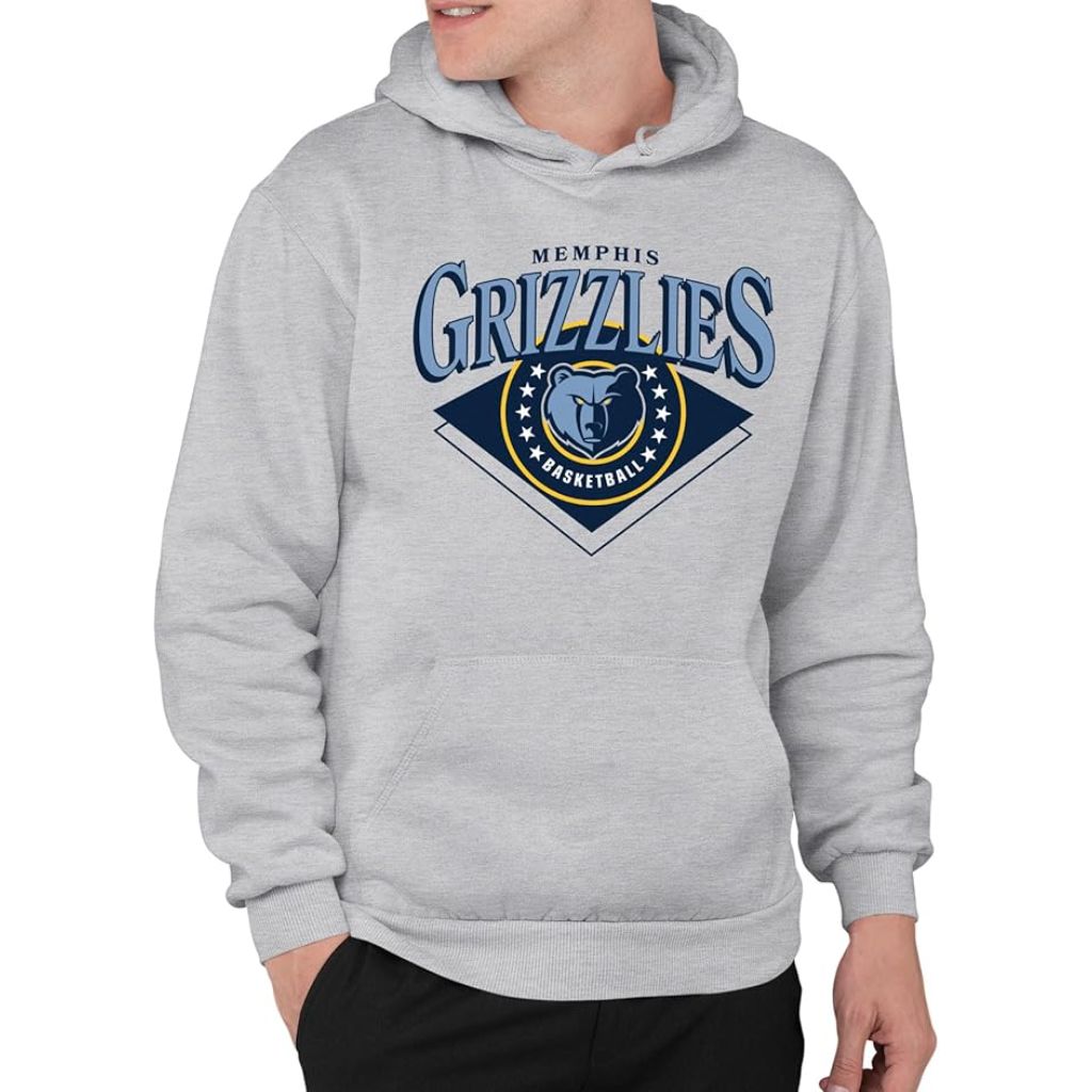 Junk Food NBA Men's Court Classic Officially Licensed Adult Hoodie - Memphis Grizzlies, Size XL