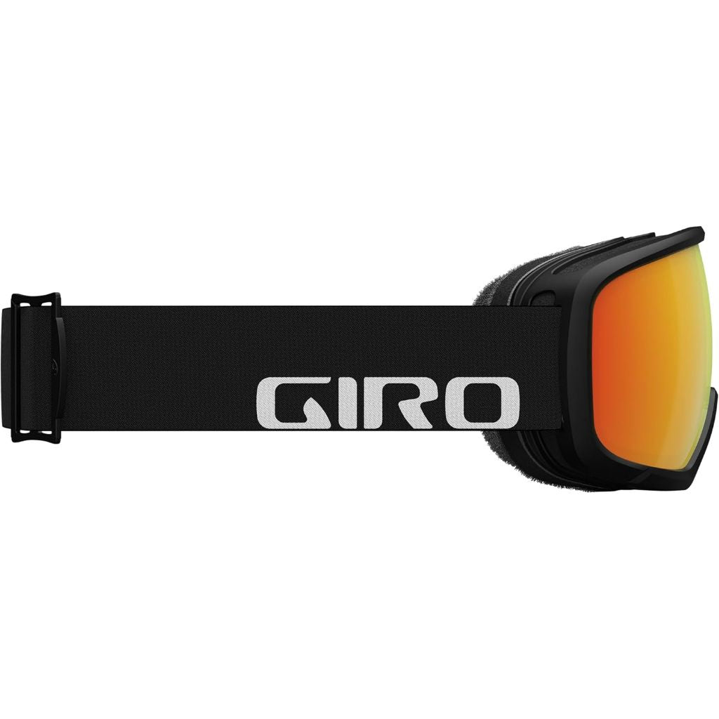 Giro Ringo Asian Fit Ski and Snowboard Goggles for Adults - Black WordMark, Vivid Ember Lens (7106060)