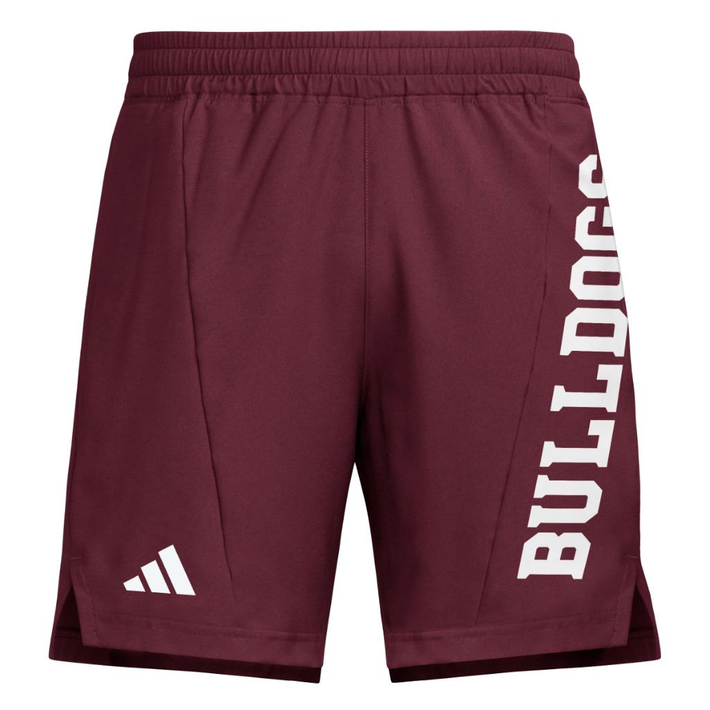 Adidas Men's D4T Woven Mississippi State University Shorts, Team Maroon/White/Mississippi State University, Small/5" Inseam
