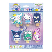 Hello Kitty and Friends 6 pack Fruit Flavored Lip GlossPucker Pop Set, Ages 3+