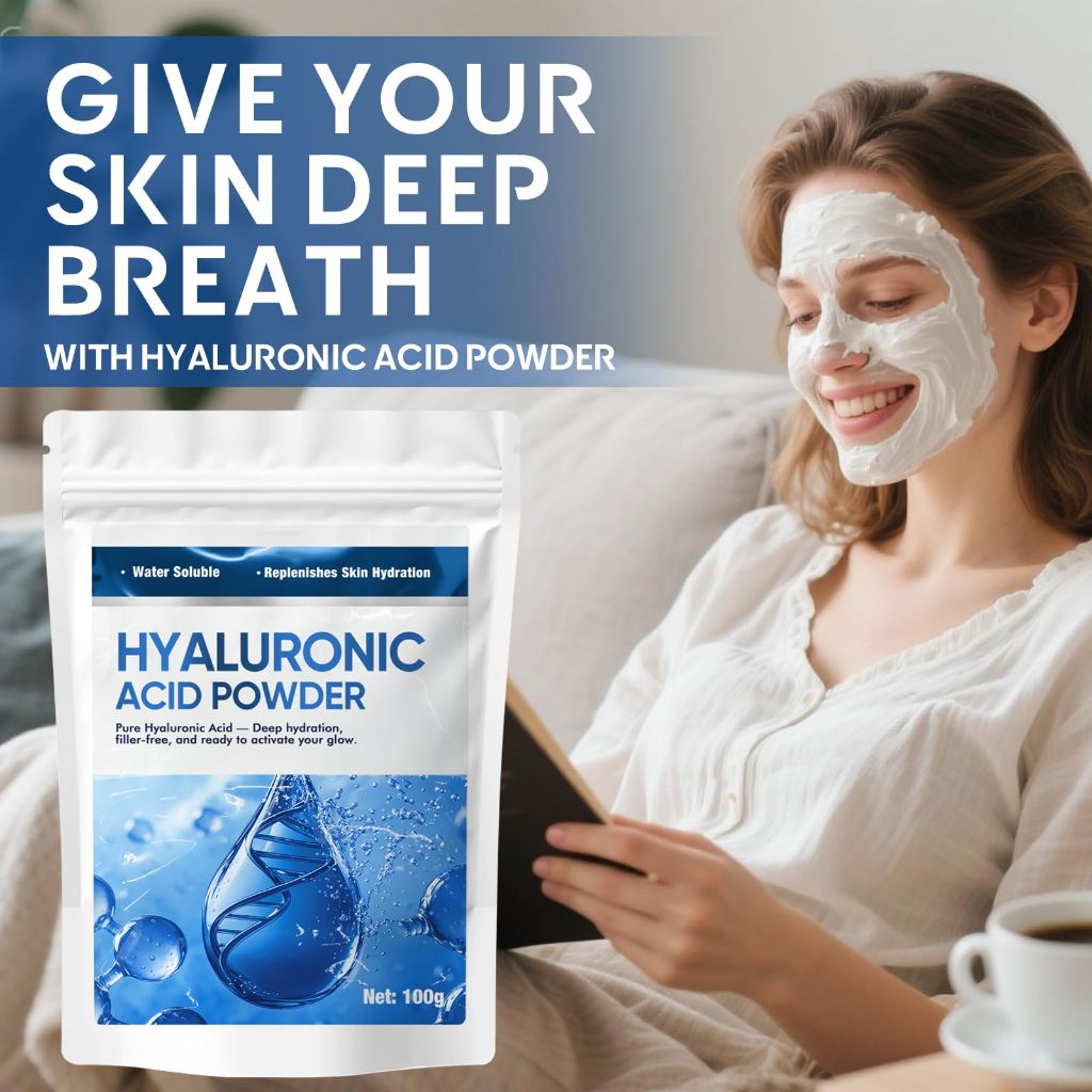Hyaluronic Acid Powder - Intense Skin Hydration, Anti-Aging & Wound Healing for Face & Body