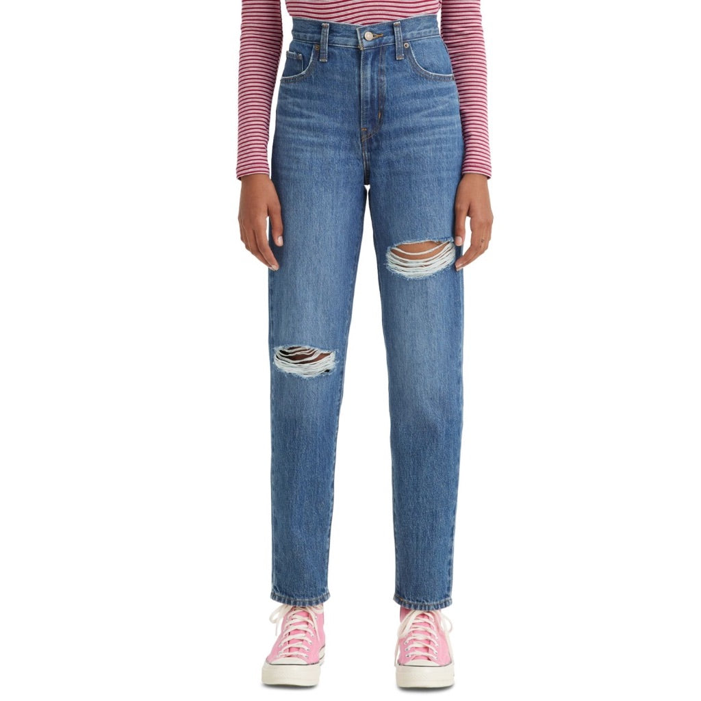 Levi's Women's High-Waisted Mom Jeans - Medium Indigo, 32x27