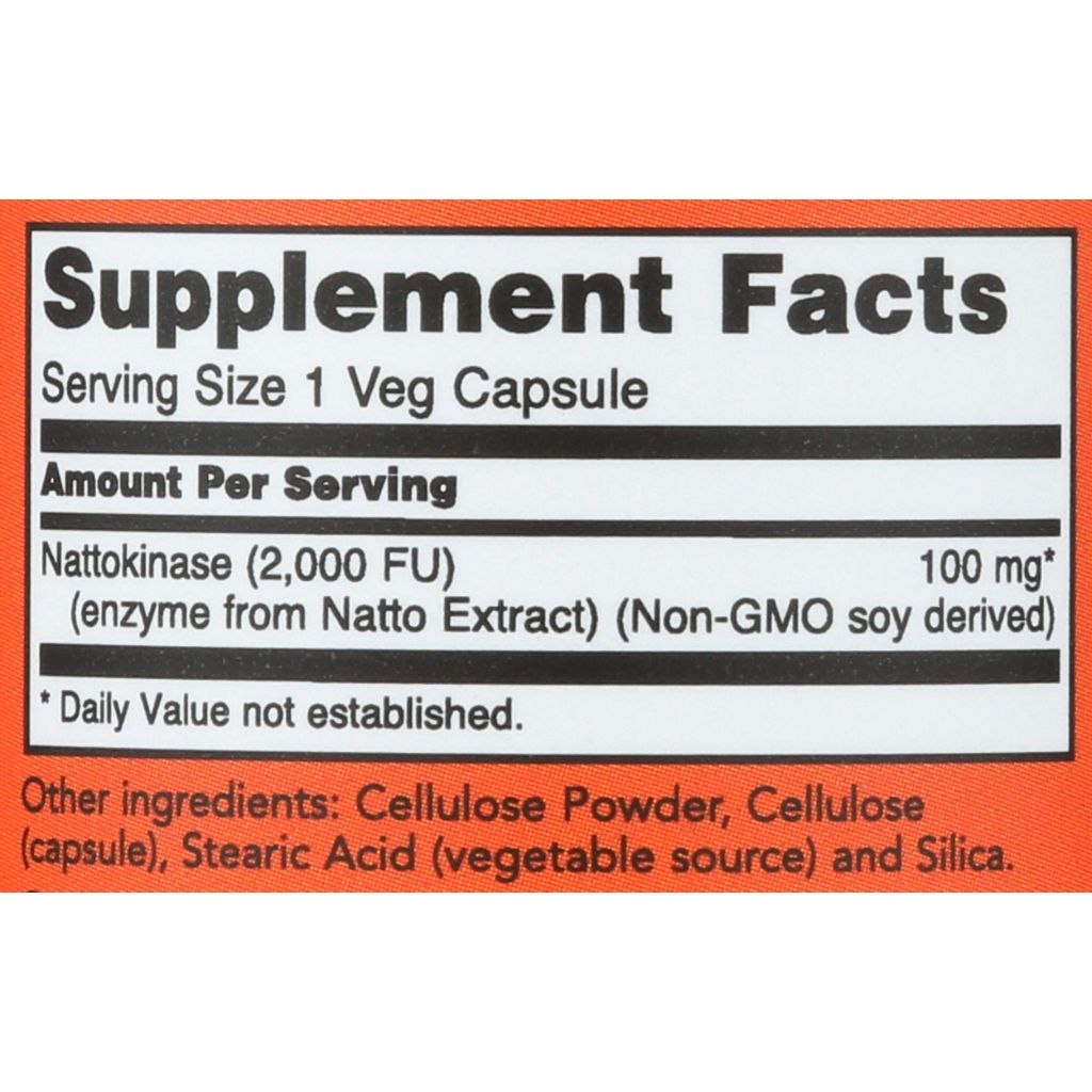 NOW Foods, Nattokinase 100mg, 60 Capsules