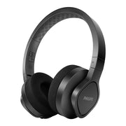 Philips A4216 Wireless Sports Headphones, up to 35 Hours Play time, Washable Cooling Ear-Cup Cushions, IP55 Water/dust Protection, Bluetooth + 3.5 mm Audio Port, Built-in Microphone TAA4216BK,Black
