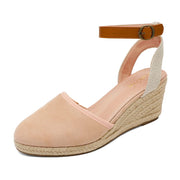 SZ 11 DREAM PAIRS, Amanda-3 Wedge Sandals for Women, Nude