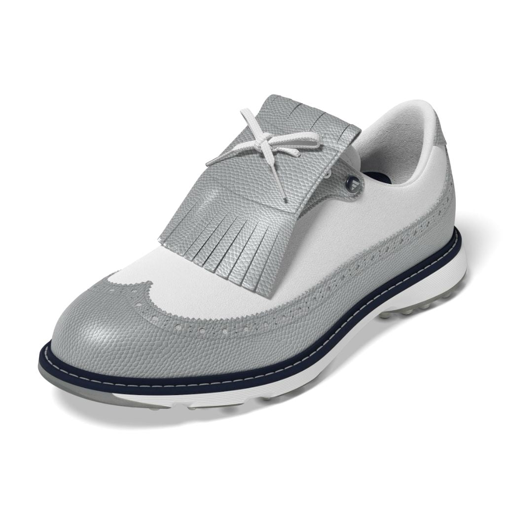 adidas Women's MC Zoysia Spikeless Golf Shoes - Silver Metallic/Footwear White/Collegiate Navy, 5.5