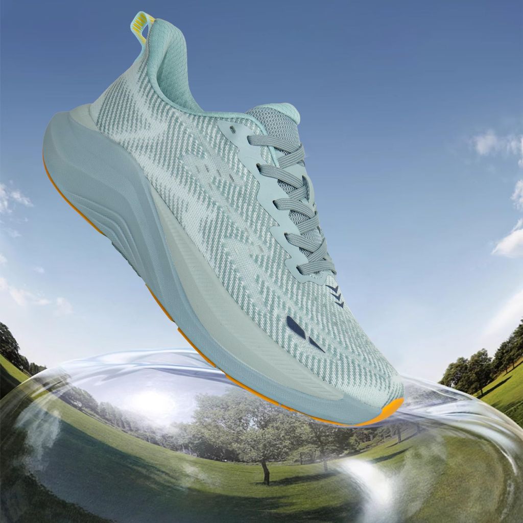 Hawkwell Men's Cloud Zero Active Nursing Shoes Cushion Breathable Tennis Walking Running Workout Shoes Non Slip Medical Work Sneakers,Knit Turquoise,12 M US