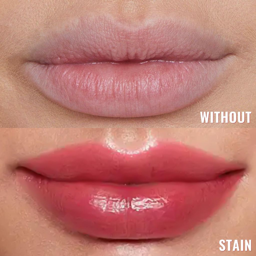 Vevivia Beauty Lip Stain - Long Lasting Peel Off Lip Stain with Tweezer, Nude Pink