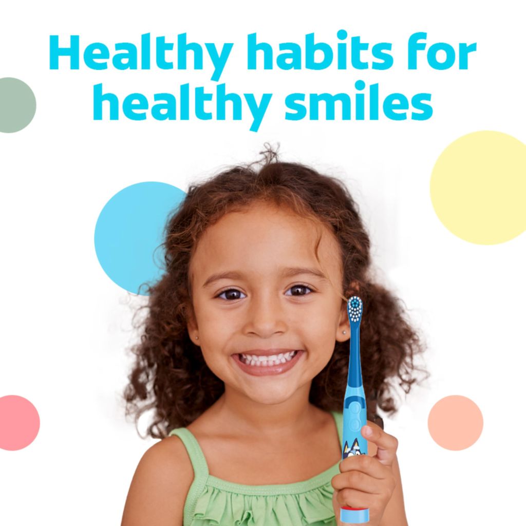 Colgate Kids Toothpaste with Fluoride, For Ages 2+, Bluey, Mild Bubble Fruit Flavor, 4.6 Ounce