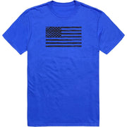 RapidDominance Classic Graphic Tee - USA Flag - Royal Blue, Size Large