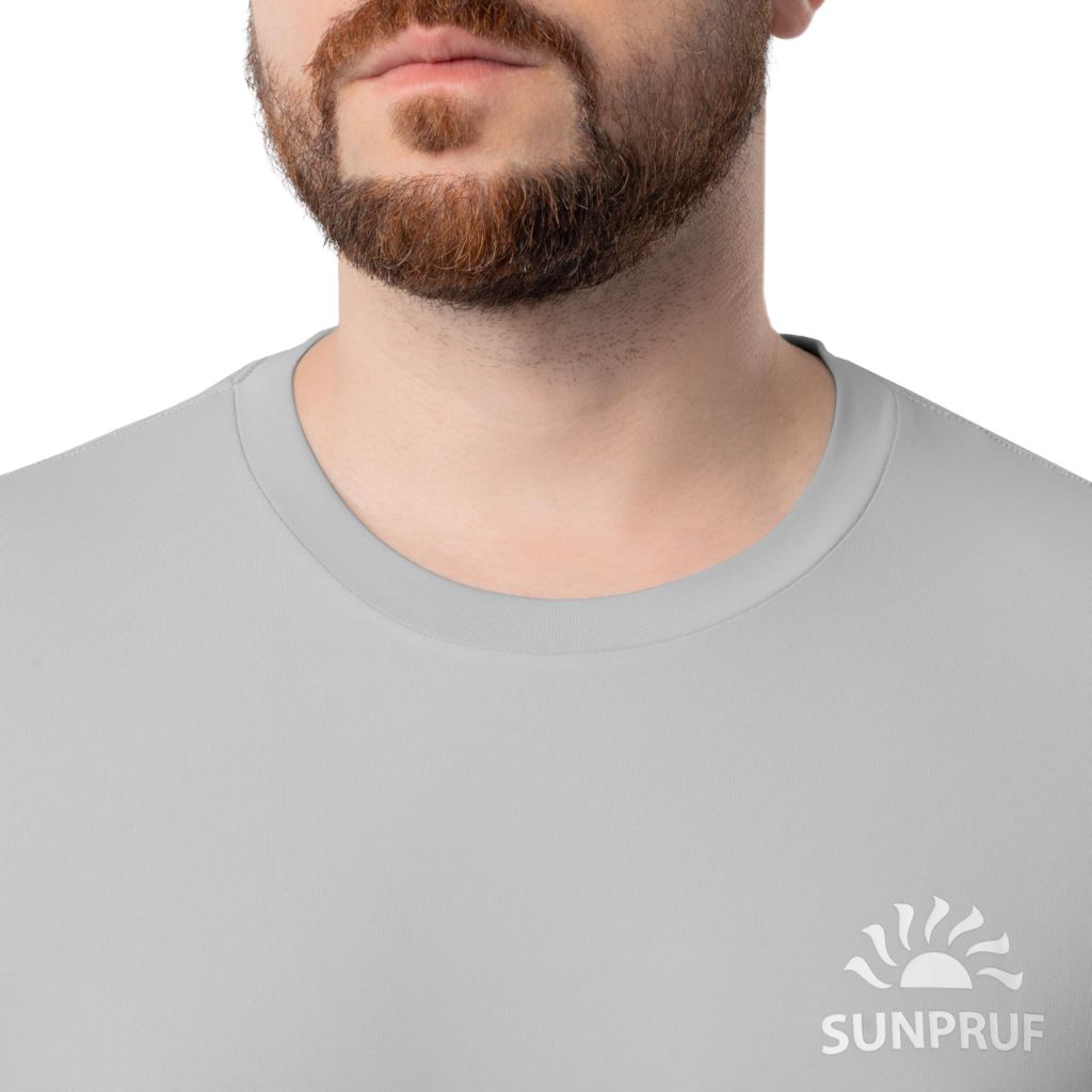 ColdPruf Men's Sunpruf Short Sleeve Performance Sun Protection UPF 30 T-Shirt, Rain Cloud, Large