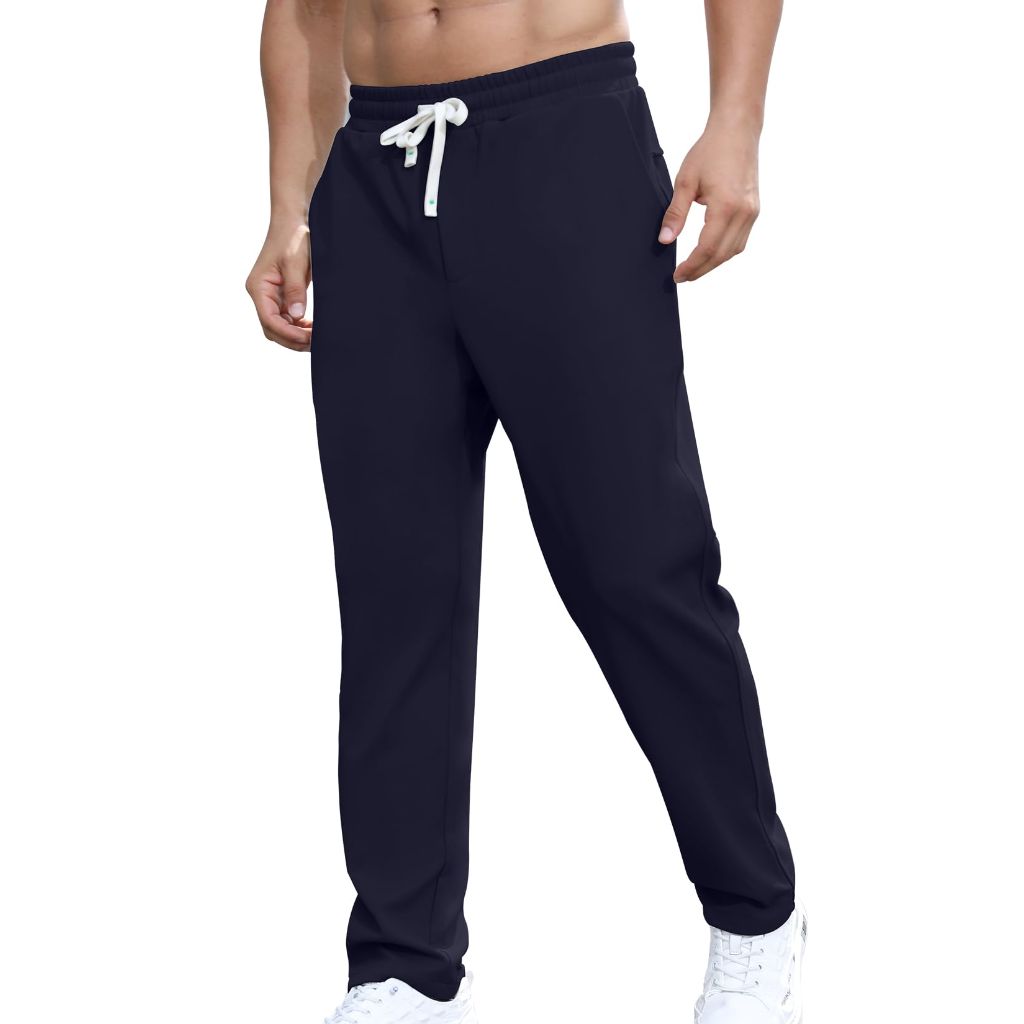Aiyino Men's Casual Pants, Navy