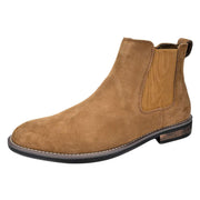 Bruno Marc Men's Suede Leather Chelsea Ankle Boots, Tan - Size 9