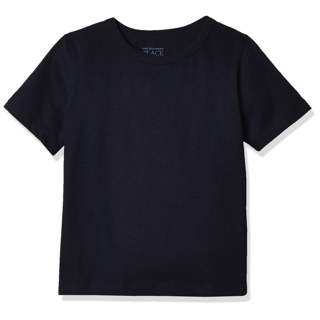 The Children's Place baby boys And Toddler Short Sleeve Basic Layering T-shirt T Shirt, New Navy, 4T