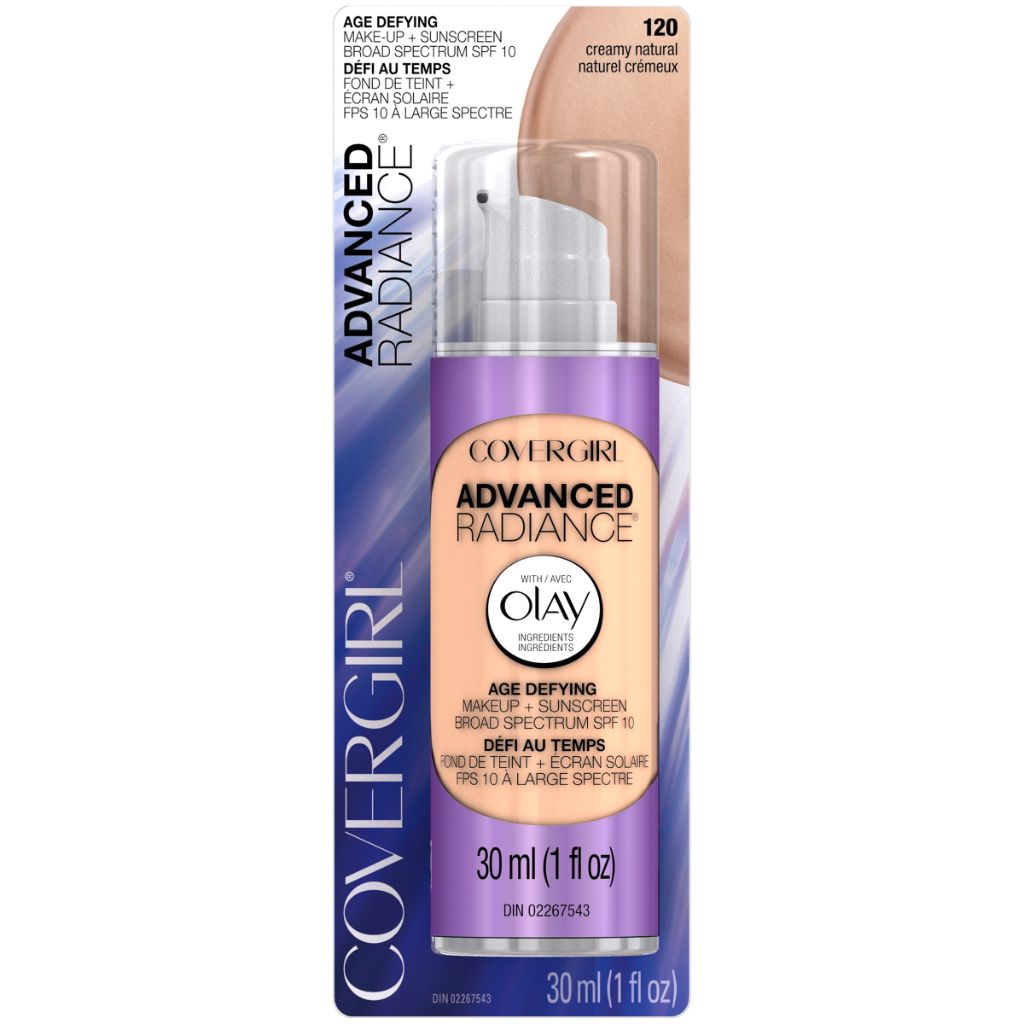 COVERGIRL Advanced Radiance Age-Defying Liquid Foundation  135 Medium Light  1 fl oz