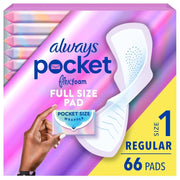 Always Pocket Flexfoam Full Size Pad (Unscented) Size 1 - Regular - 66ct