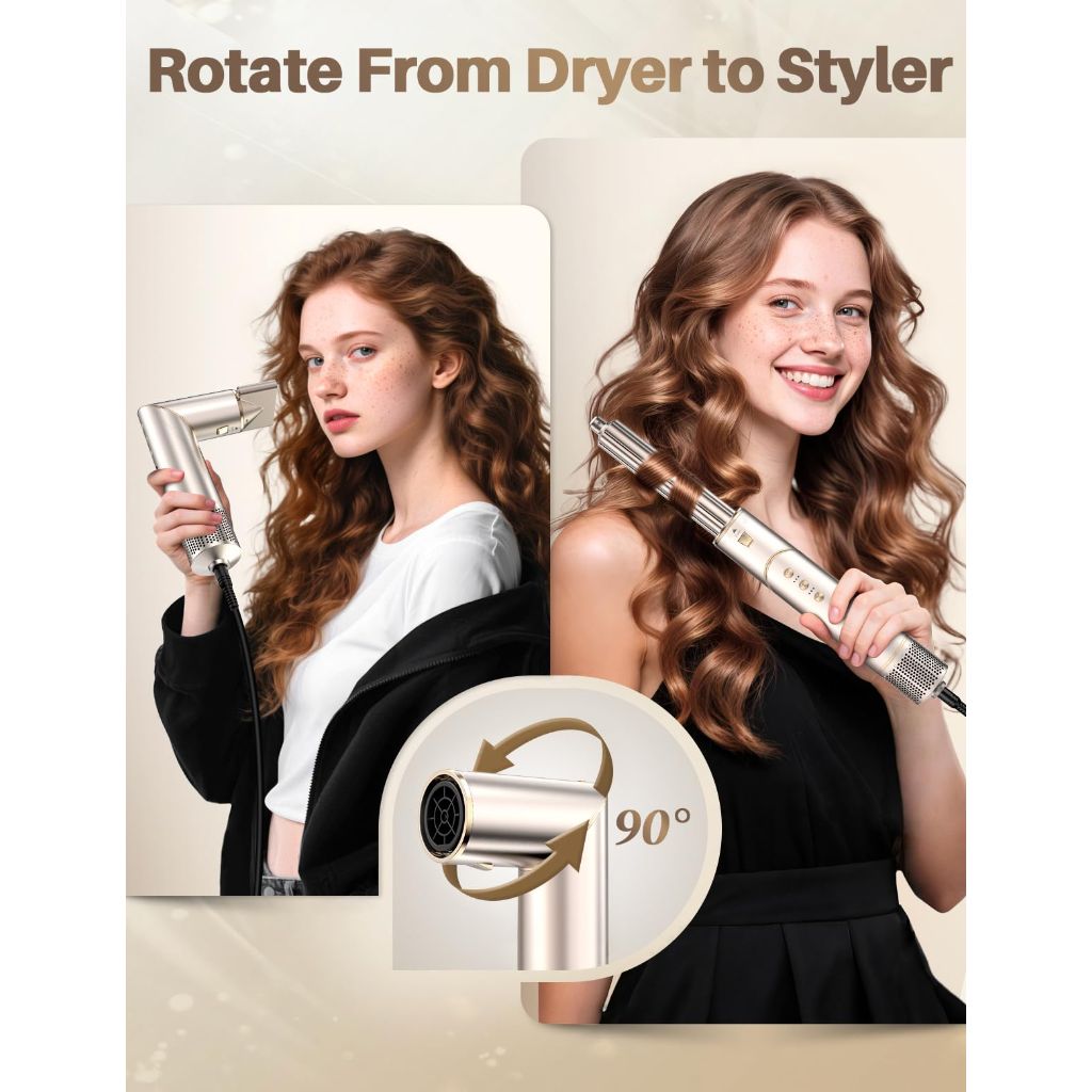 Maicifi 7 in 1 Hair Dryer Brush, Hot Air Brush Styler 110,000 RPM