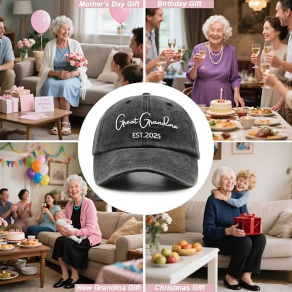 Great Grandma Baseball Cap 2025 - Adjustable Cotton Hat with Breathable Design