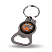Rico Industries NBA Basketball New York Knicks Metal Keychain - Beverage Bottle Opener With Key Ring - Pocket Size