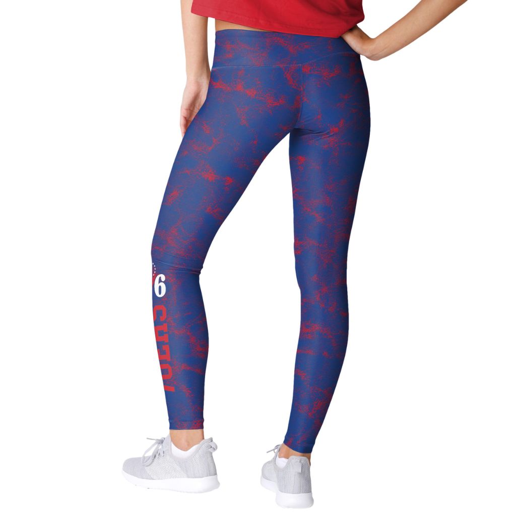 FOCO Philadelphia 76ers NBA Womens Team Color Cloud Leggings - Size Small