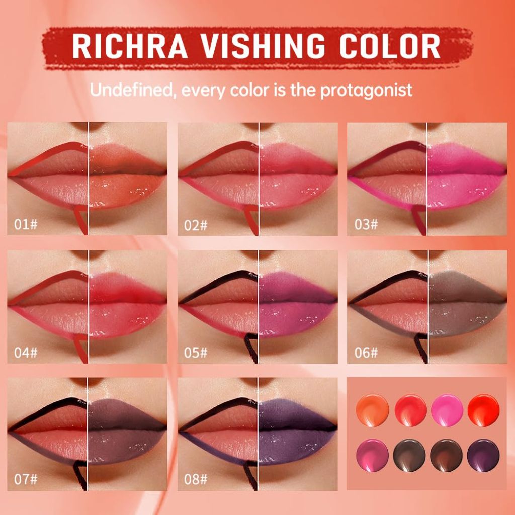 Chocolate Brown Peel Off Lip Gloss Tattoo and Lip Oil, Lip Stain Peel Off Masque - Peel Off Lip Tint, Stay Lip Makeup 07#