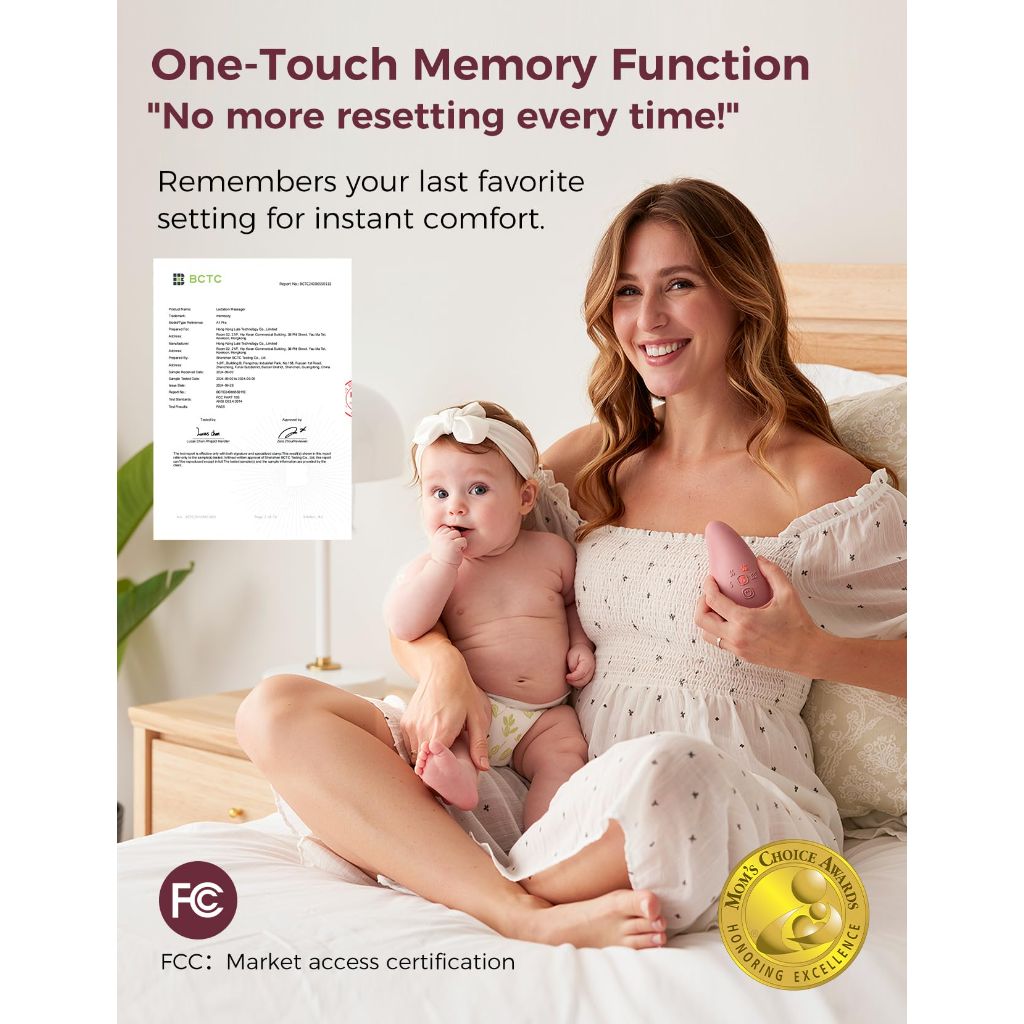 Momcozy A1Pro Lactation Massager,  Breastfeeding Essentials with Memory Function & Fast Charging, for Postpartum Mom