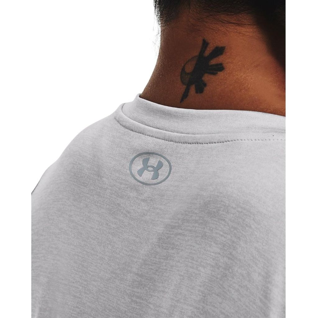 Under Armour Women's Tech Twist Big Logo Short Sleeve T-Shirt - Halo Gray, XS