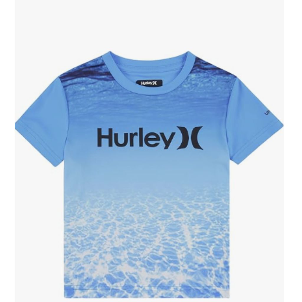 Hurley Boy's Icon UPF 50+ Rash Guard Swim Shirt 4T